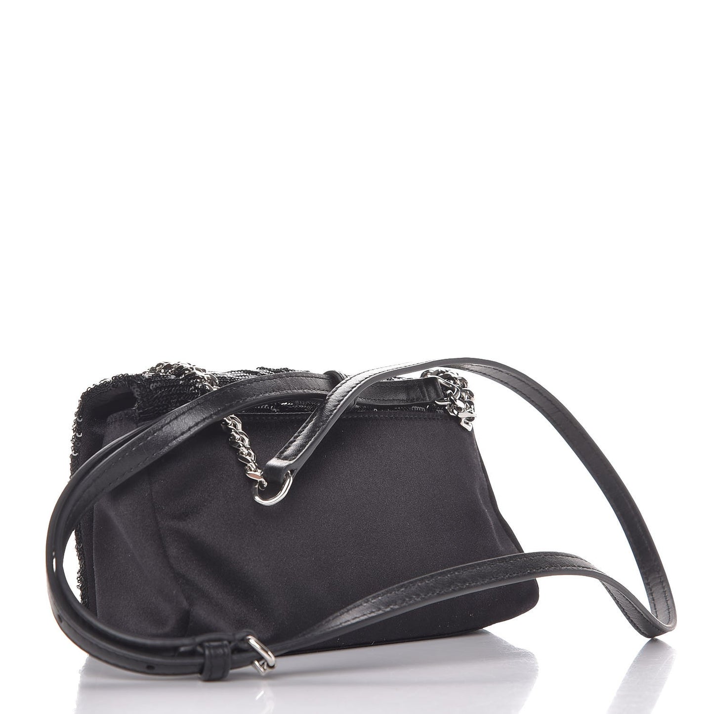 Sequins Toy West Hollywood Shoulder Bag Nero Argento