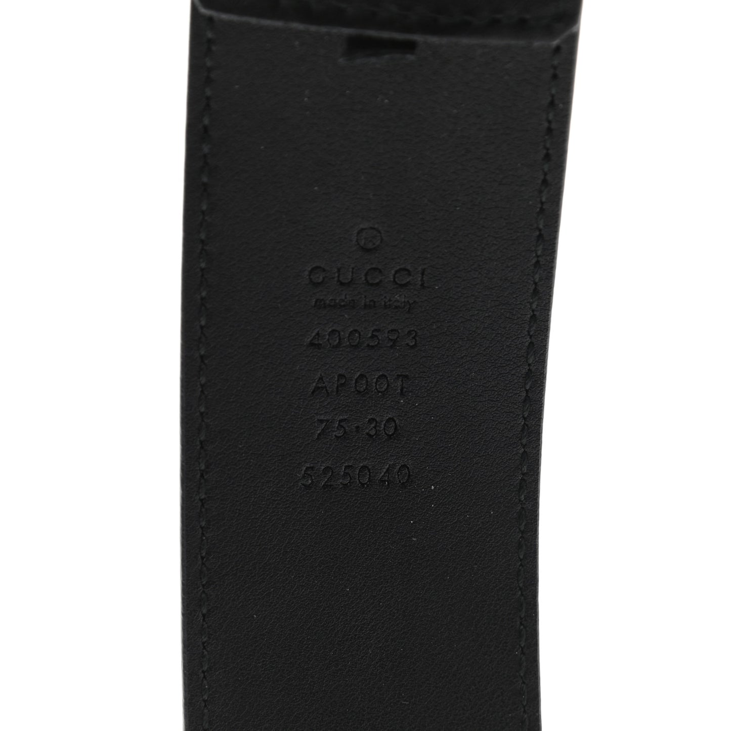 Calfskin Double G 40mm Belt 75 30 Black