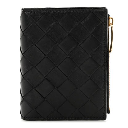 Bottega Veneta Nappa Intrecciato Bifold Zip Wallet Black 1 of 8
