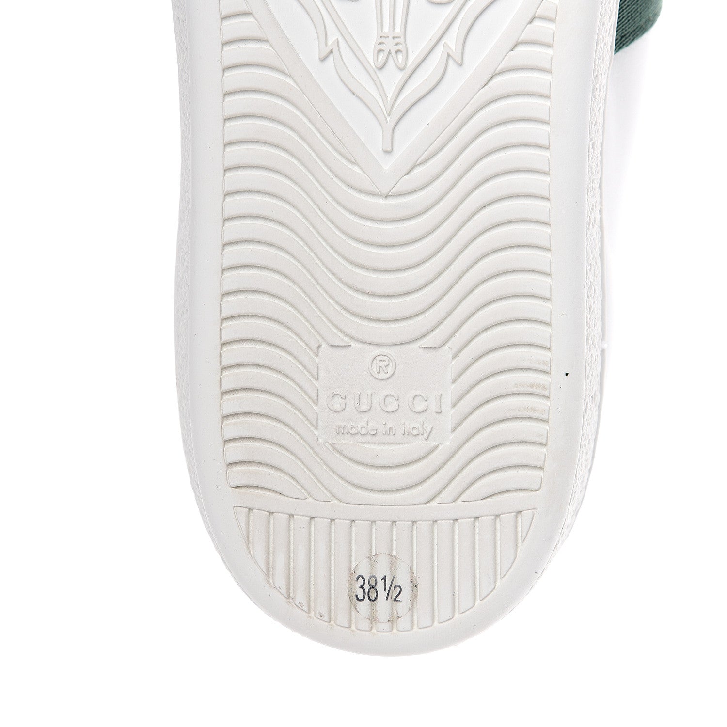 Gucci Calfskin Web Floral Embroidered Womens Ace Sneakers 38.5 White 8 of 9