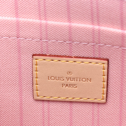Louis Vuitton Damier Azur Neverfull MM GM Pochette Rose Ballerine 6 of 10