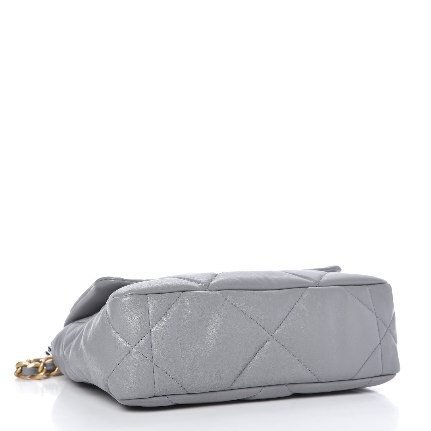 Chanel Lambskin Quilted Medium Chanel 19 Flap Grey 4 of 11