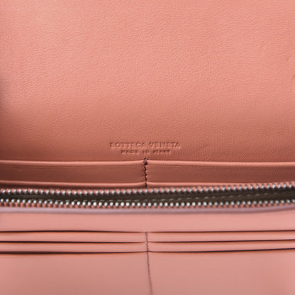 Bottega Veneta Nappa Ayers Intrecciato Butterfly Chain Wallet Corallo 6 of 11