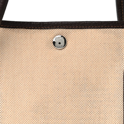 Hermes Buffle Skipper Toile Garden Party 36 MM Marron Fonce 7 of 11