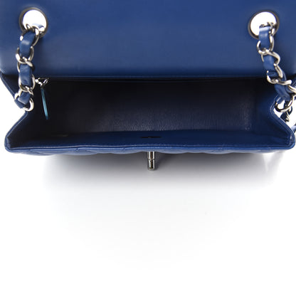 Chanel Lambskin Quilted Mini Rectangular Flap Blue 5 of 12