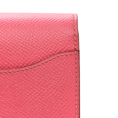 Hermes Epsom Constance Long Wallet Rose Azalee 10 of 17