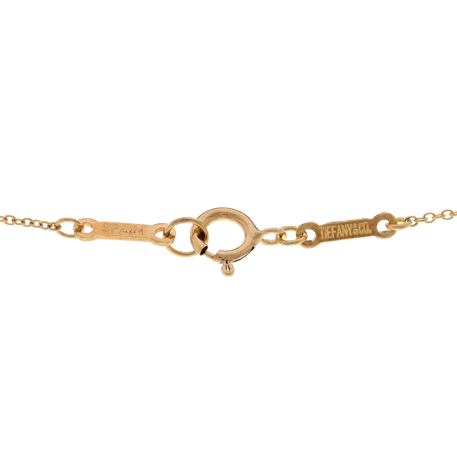 Tiffany 18K Yellow Gold Elsa Peretti Letter K Pendant Necklace 4 of 4