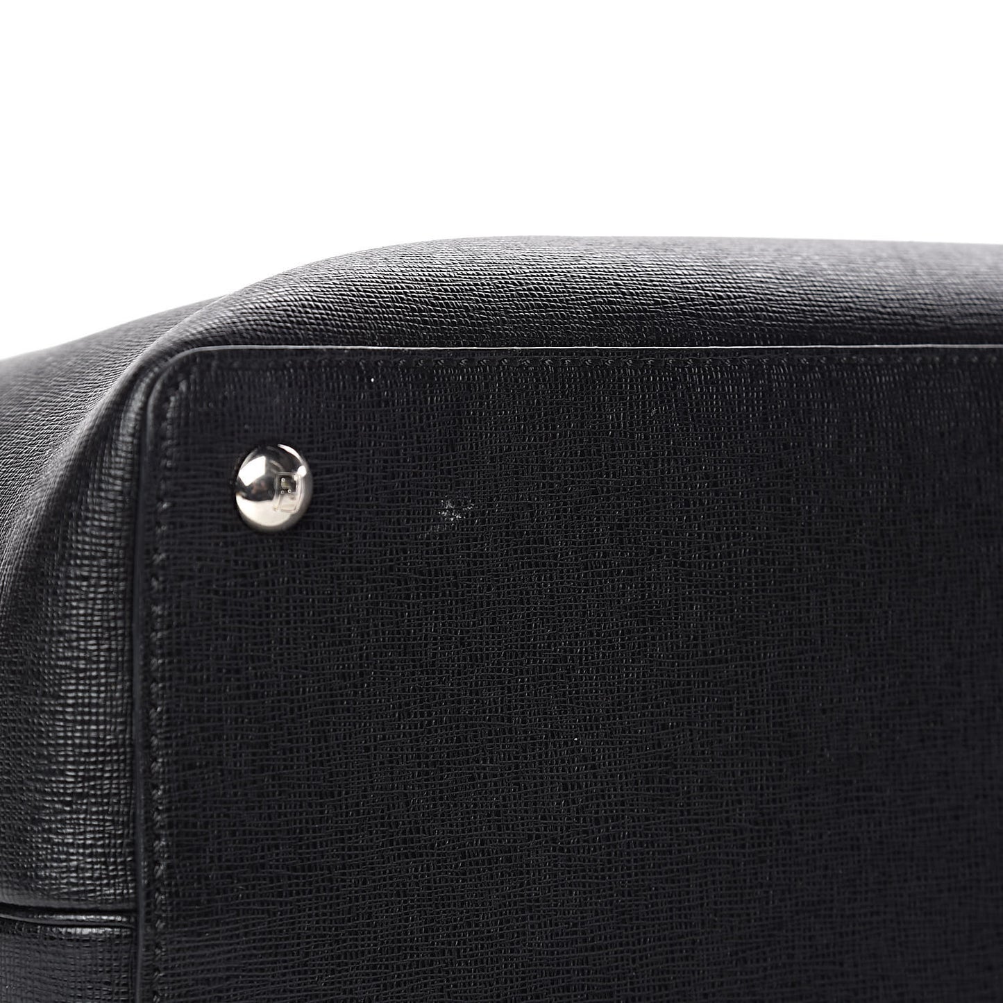 Vitello Elite Studded Monster Medium 2Jours Tote Black