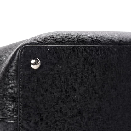 Fendi Vitello Elite Studded Monster Medium 2Jours Tote Black 9 of 13