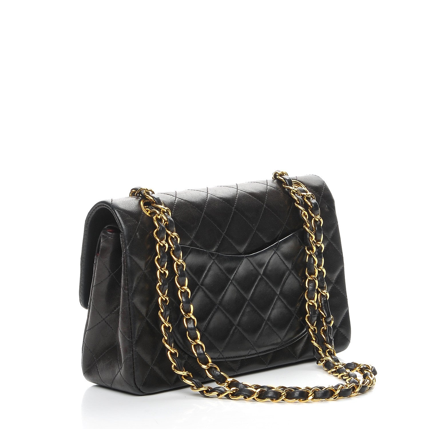 Chanel Lambskin Quilted Small Double Flap Black 3 of 8