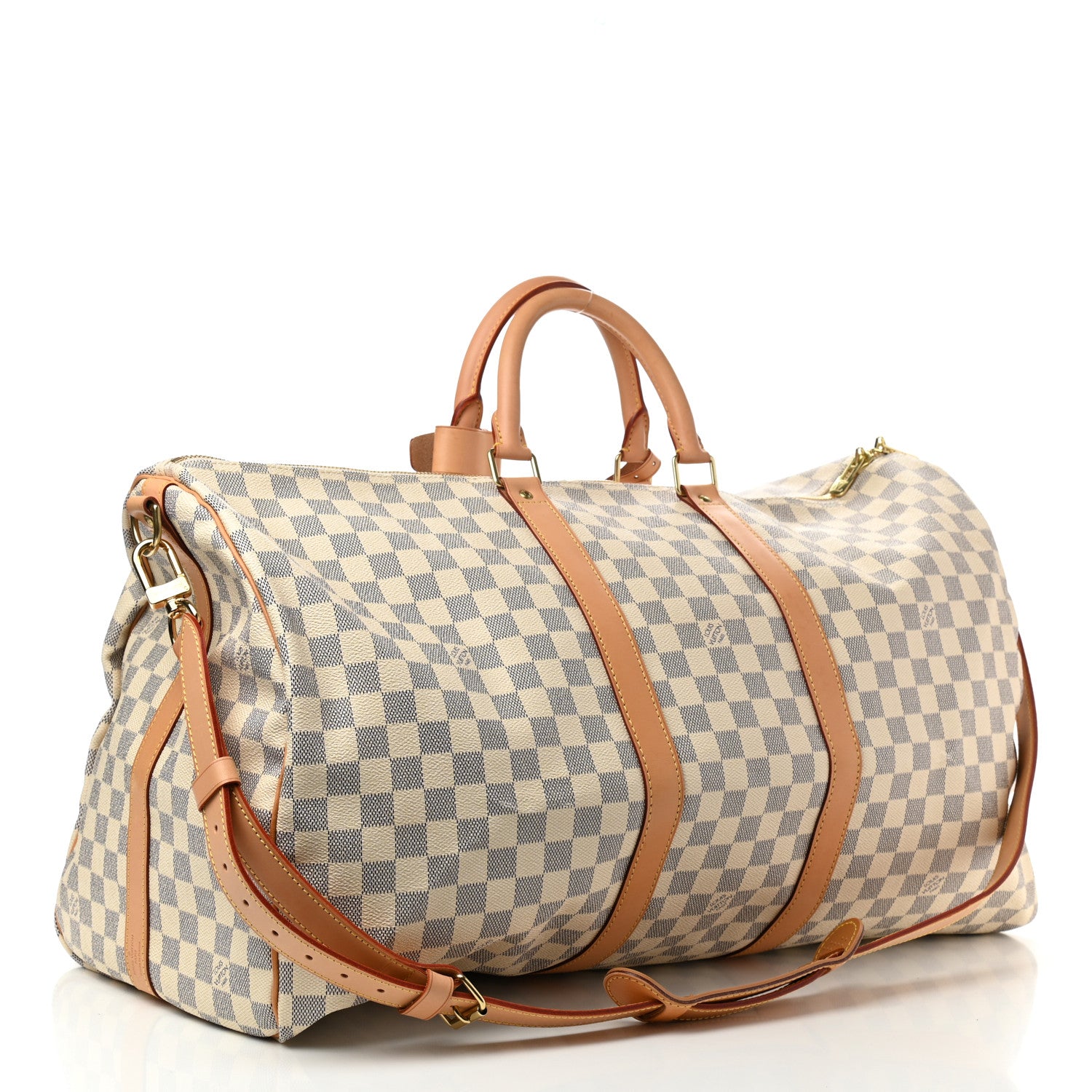 Louis Vuitton Damier Azur Keepall Bandouliere 55 3 of 9