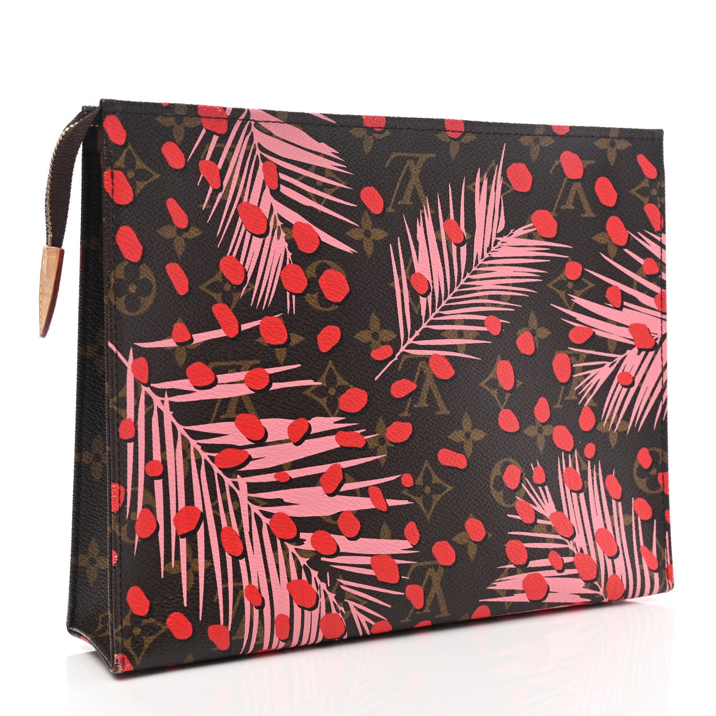 Monogram Jungle Dots Toiletry Pouch 26 Sugar Pink Poppy