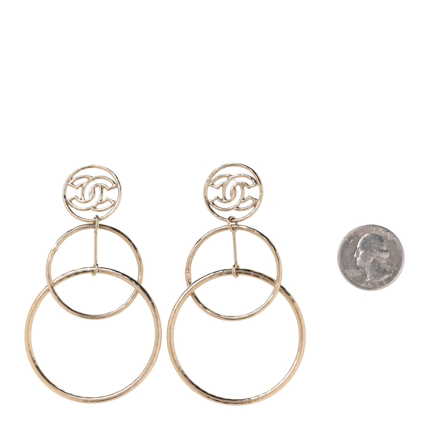 Hoop Cuba CC Earrings Gold