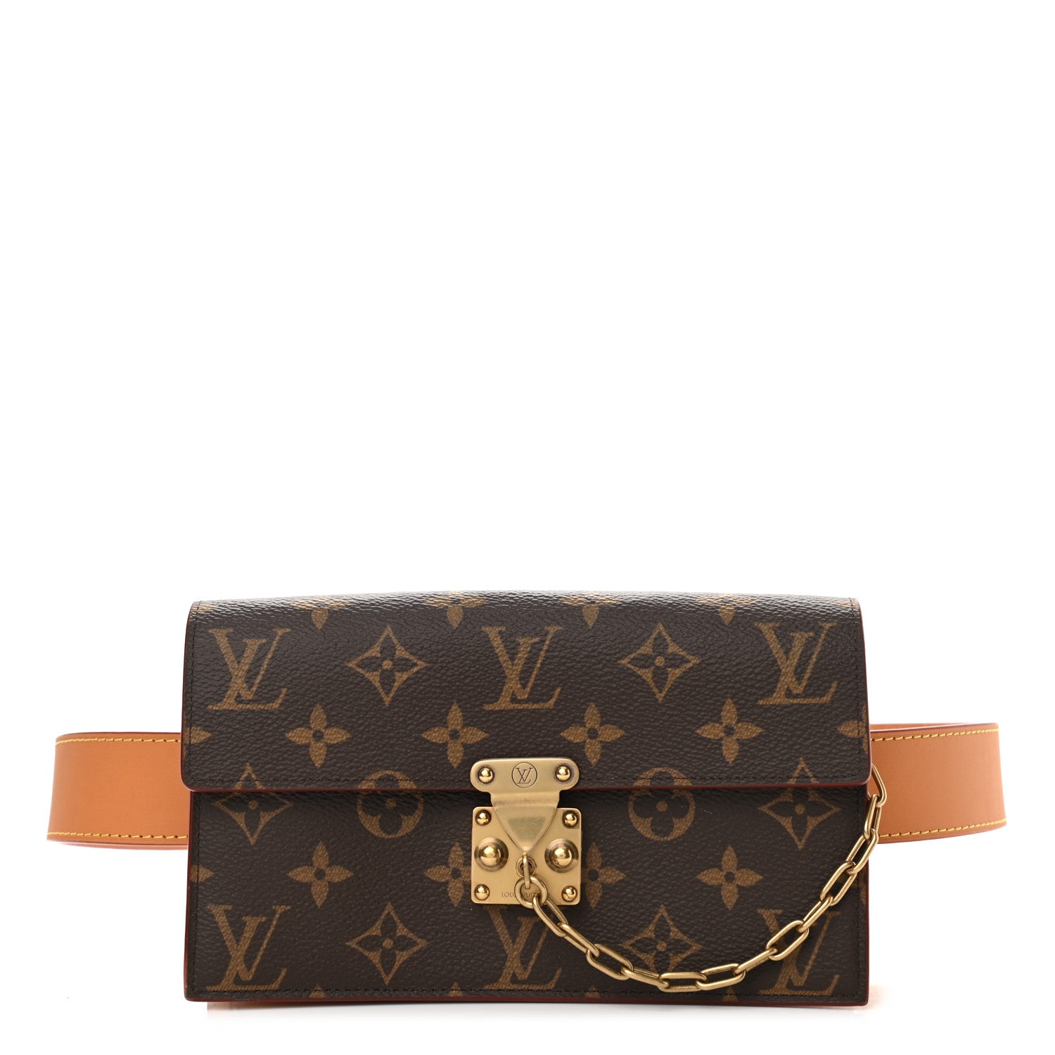 Louis Vuitton Monogram S Lock Belt Pouch MM 1 of 14