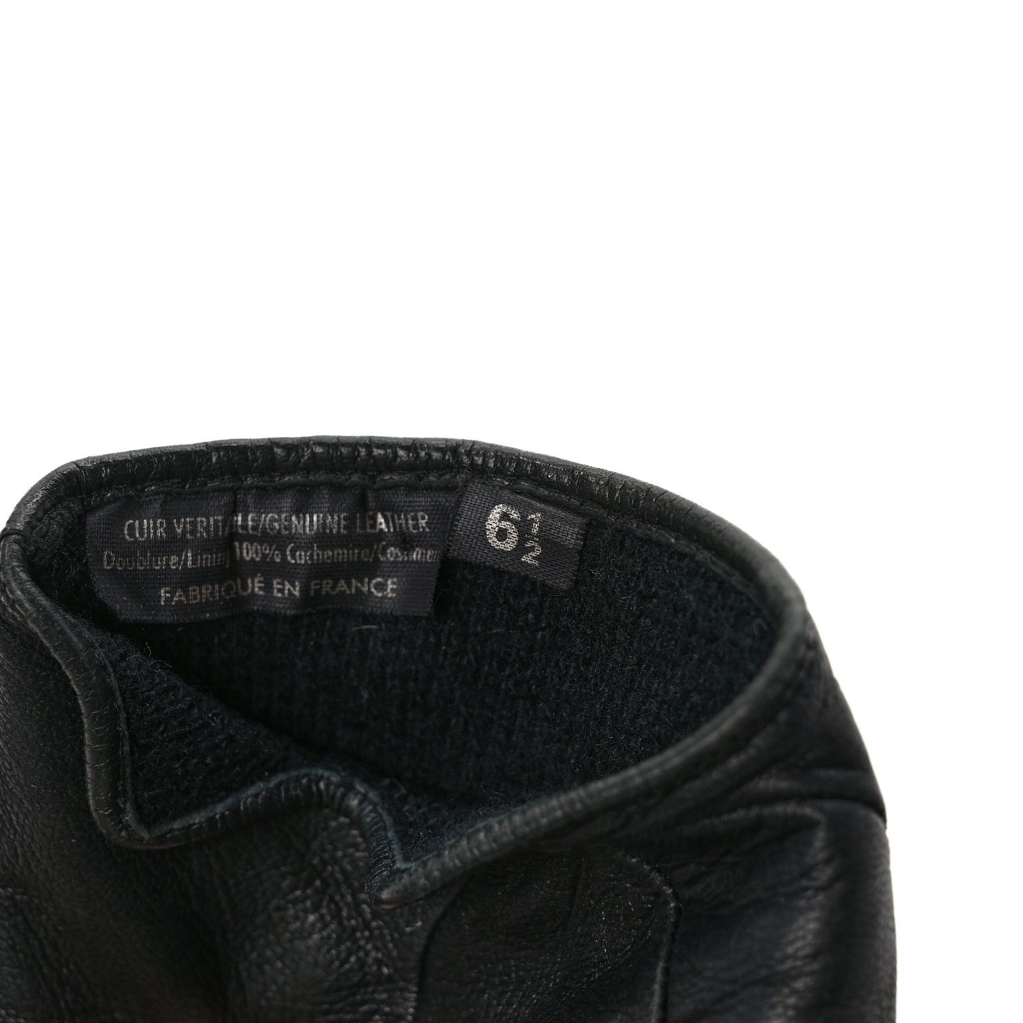 Lambskin Quilted Stitch CC Gloves 6.5 Black