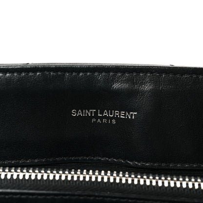 Saint Laurent Calfskin Y Quilted Monogram Medium Loulou Chain Satchel Black 6 of 11