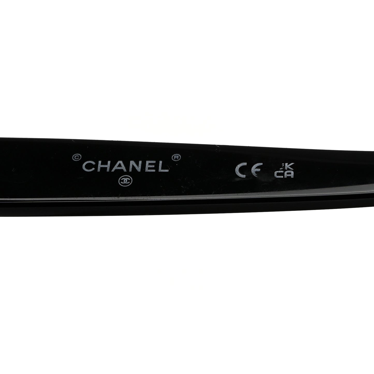 Acetate Pearl Oval Sunglasses S0114 Black
