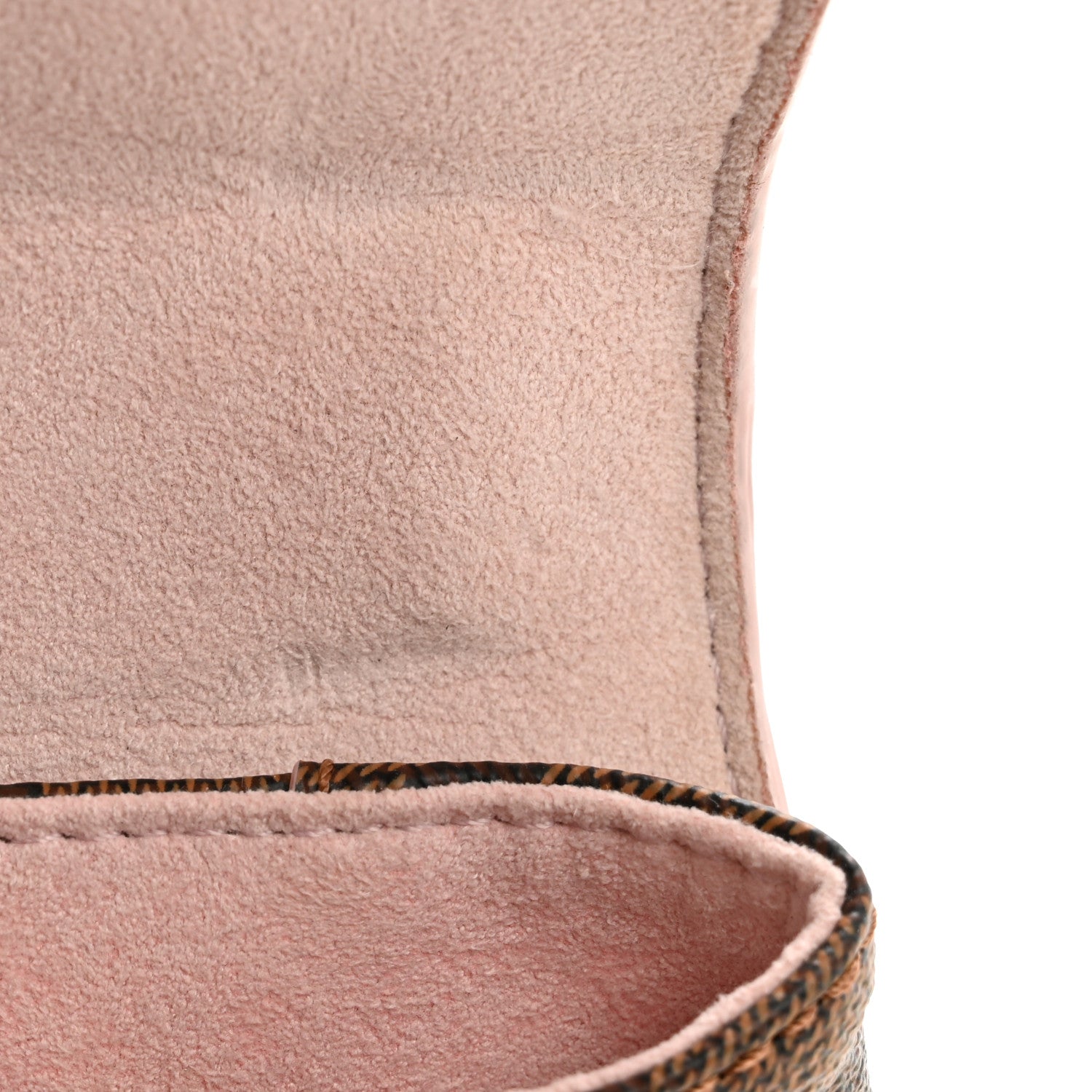 Louis Vuitton Damier Ebene Caissa Clutch Rose Ballerine 11 of 11