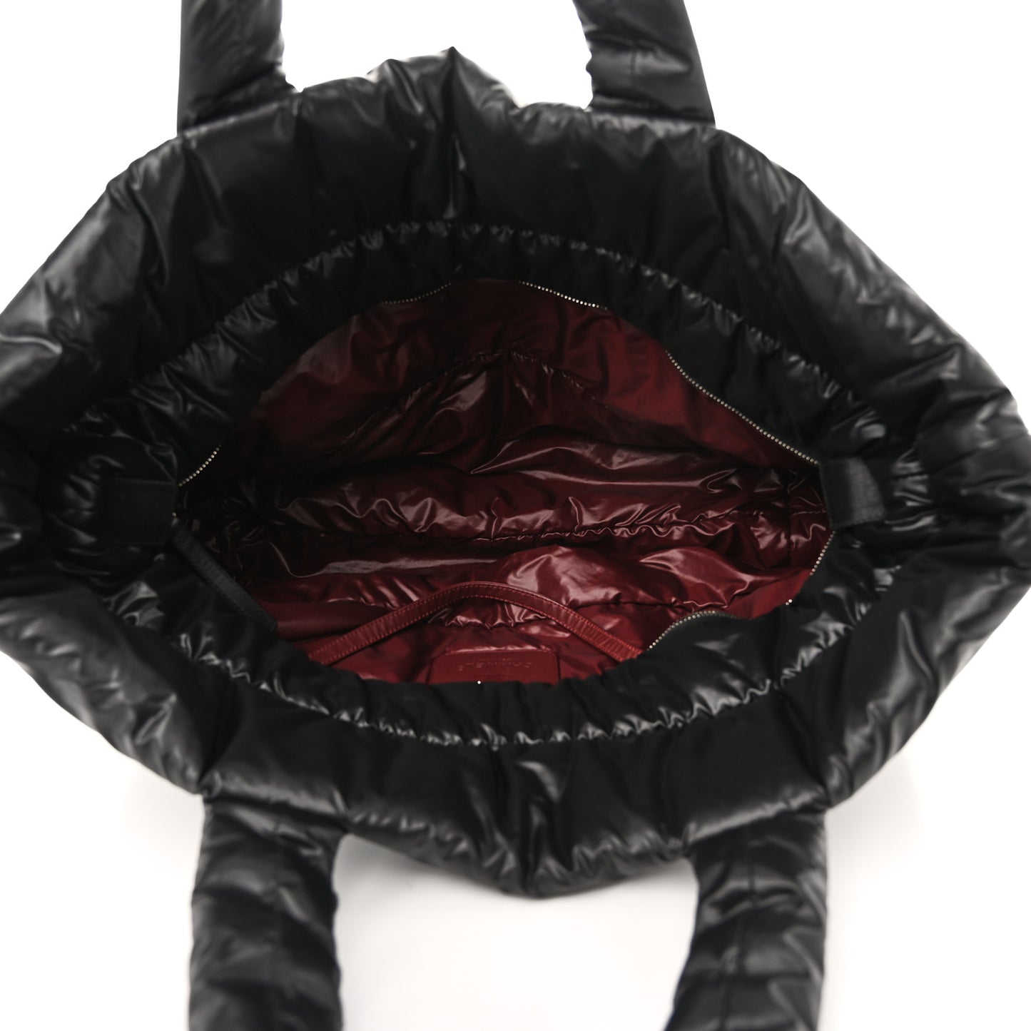 Nylon Quilted Large Coco Cocoon Tote Black