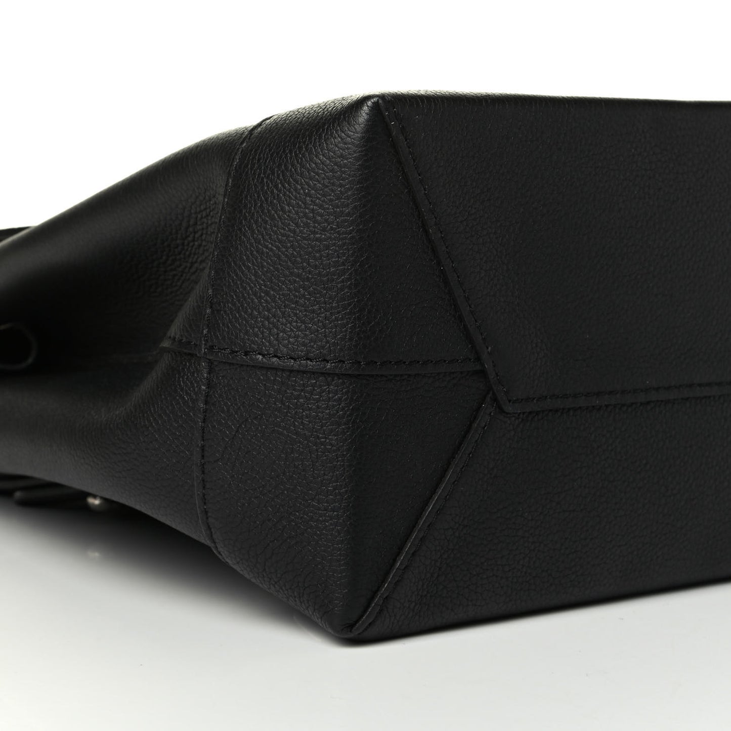 Calfskin Lockme Mini Backpack Black