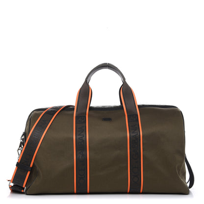Dolce & Gabbana Canvas Logo Duffle Bag Green 1 of 13