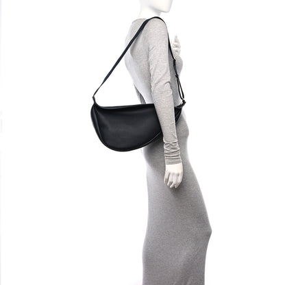 The Row Grained Calfskin Large Slouchy Banana Bag Black 2 of 10