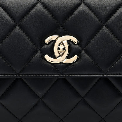Chanel Lambskin Quilted Small Trendy CC Dual Handle Flap Bag Black 8 of 10