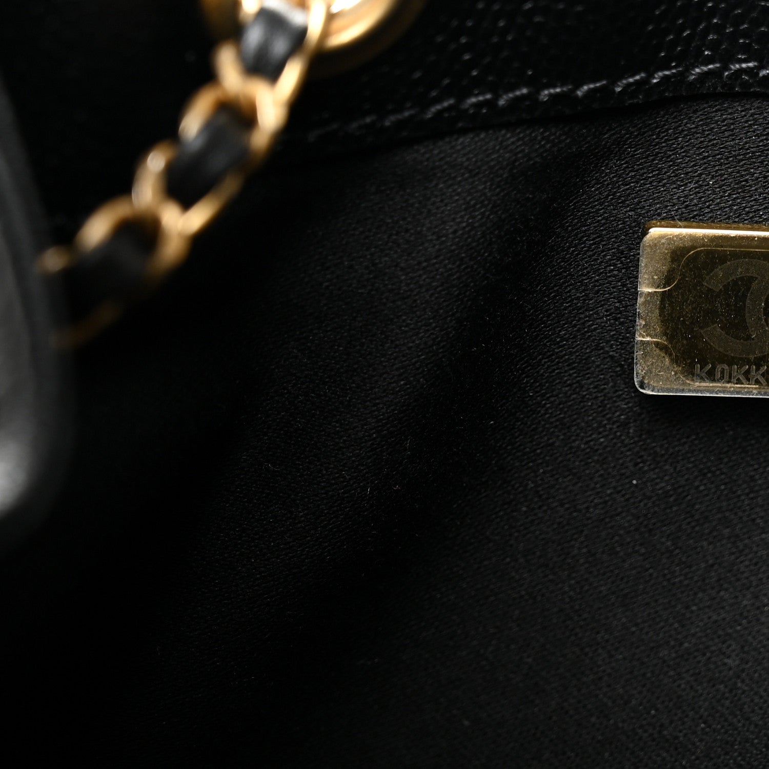 Chanel Caviar Quilted Medium Chanel 25 Handbag Black 8 of 12