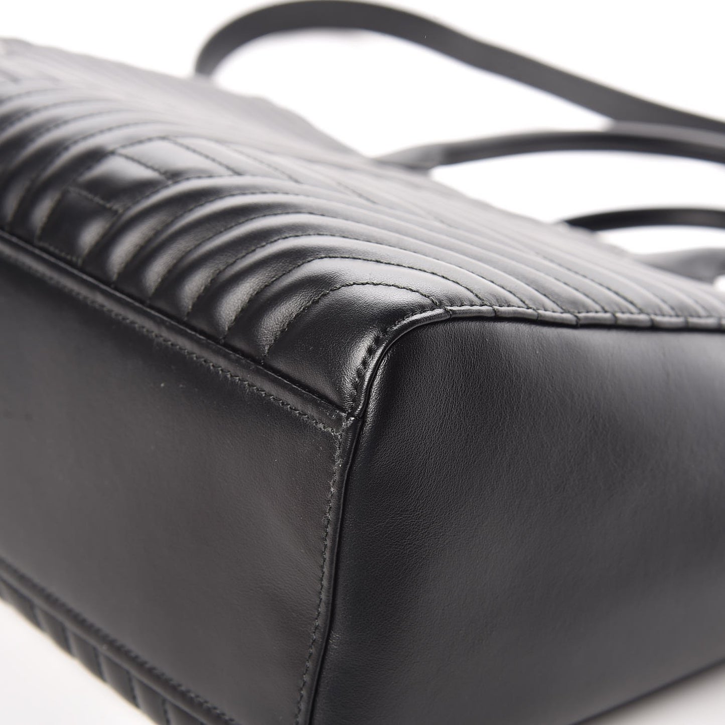 Soft Calfskin Impunture Diagramme Tote Black