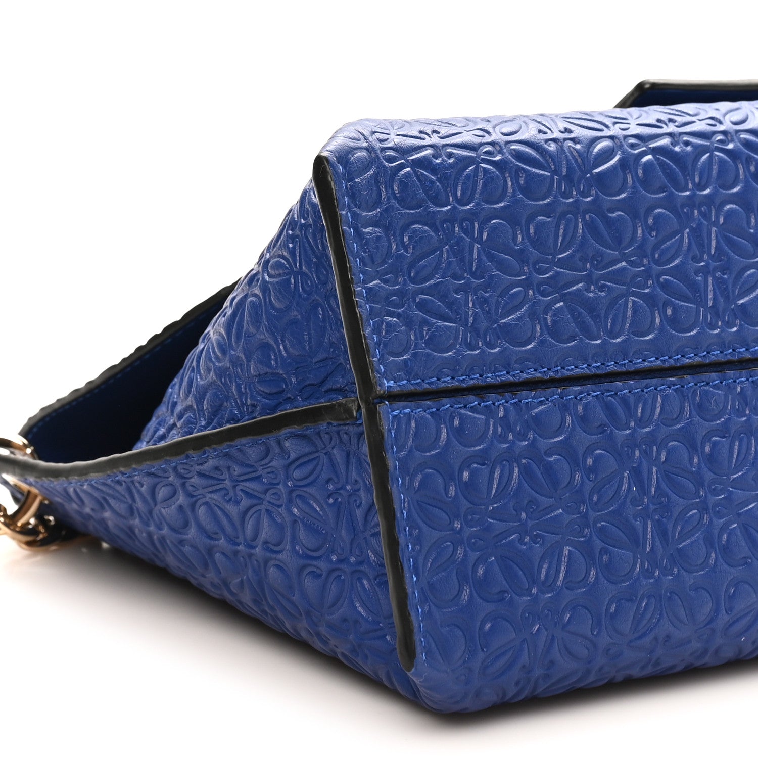 Loewe Goatskin Avenue Shoulder Bag Blue 7 of 8