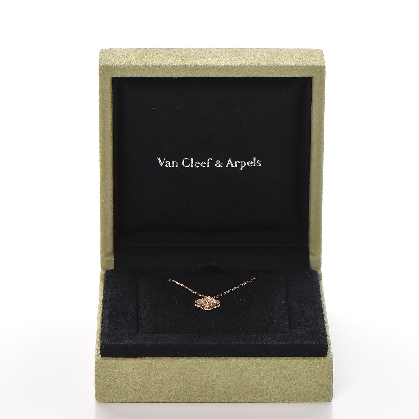 18K Rose Gold Sweet Alhambra Pendant Necklace