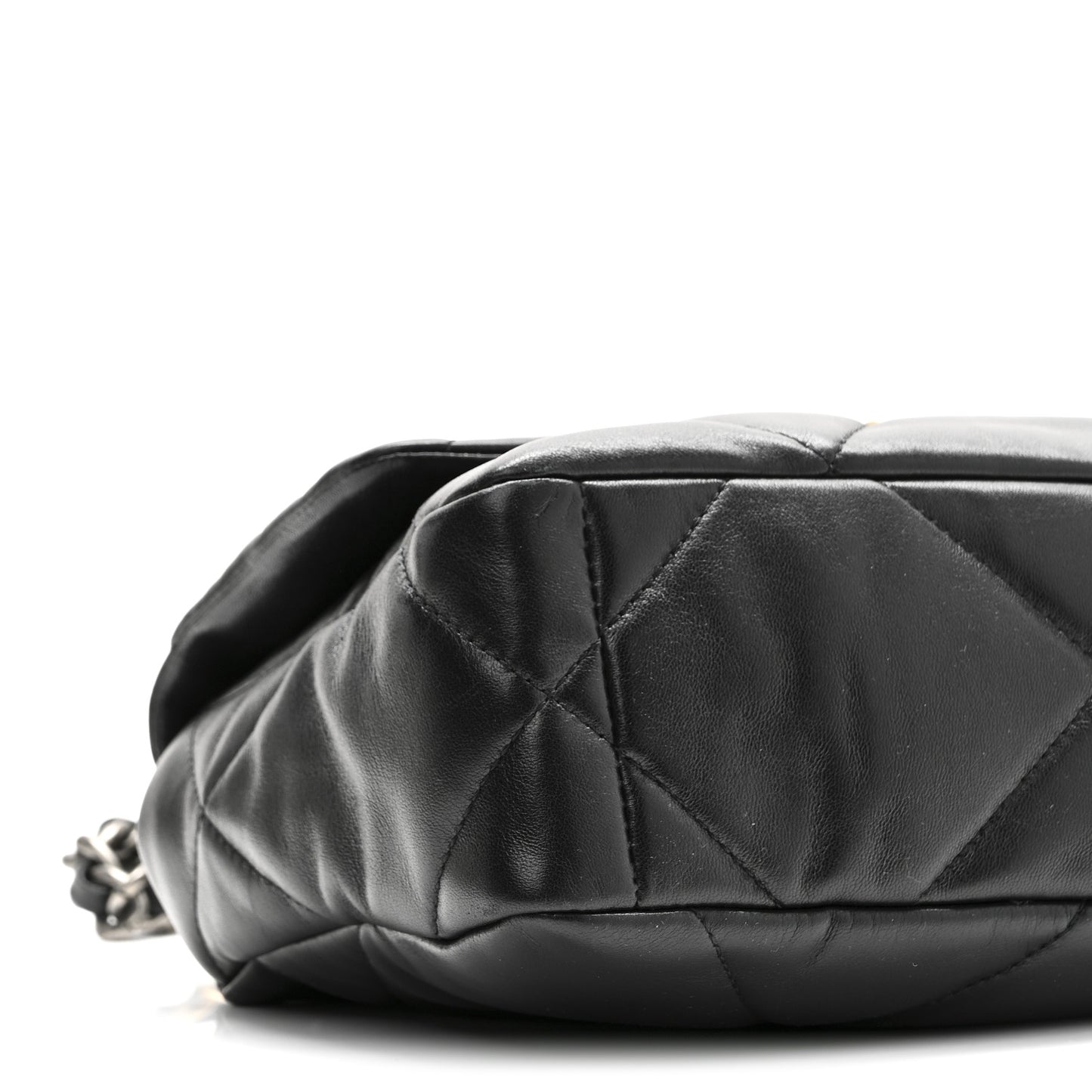 Lambskin Quilted Medium Chanel 19 Flap Black