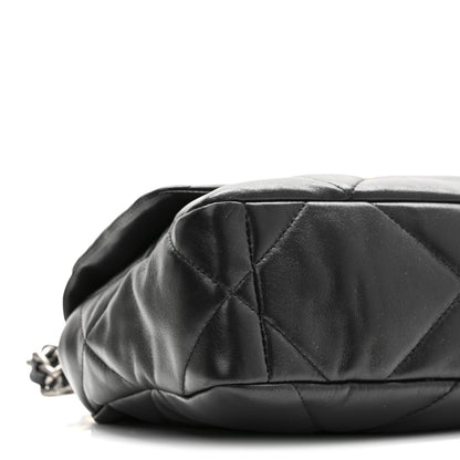 Chanel Lambskin Quilted Medium Chanel 19 Flap Black 9 of 10