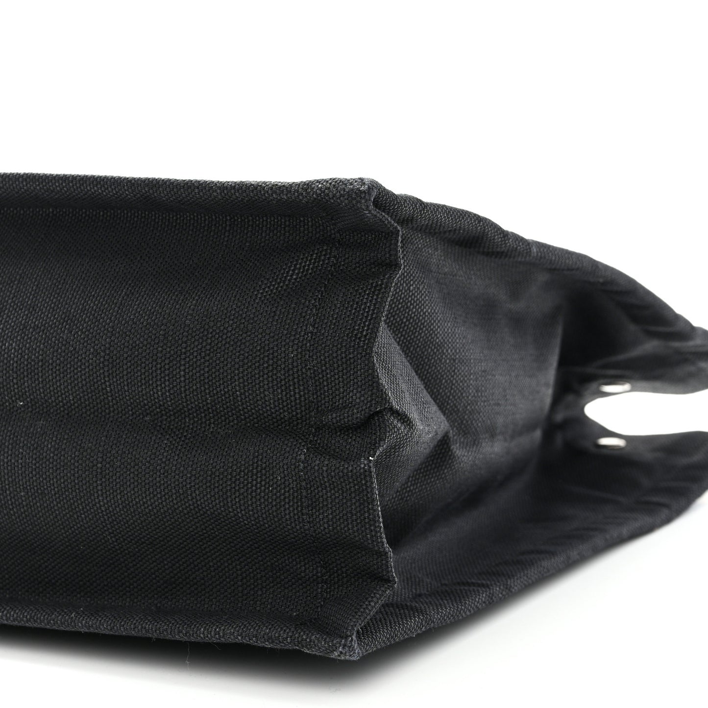 Raffia Linen Calfskin Rive Gauche Tote Black