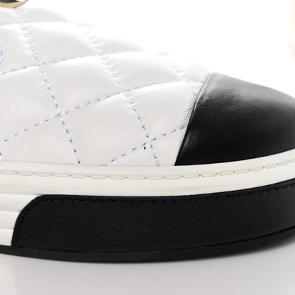 Chanel Lambskin Quilted Womens CC Stroll Sneakers 40 White 17 of 18