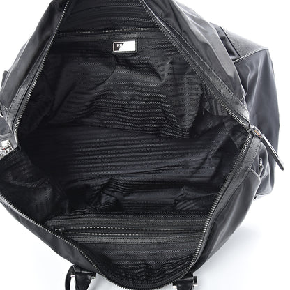 Prada Tessuto Nylon Saffiano Duffle Bag Black 4 of 11