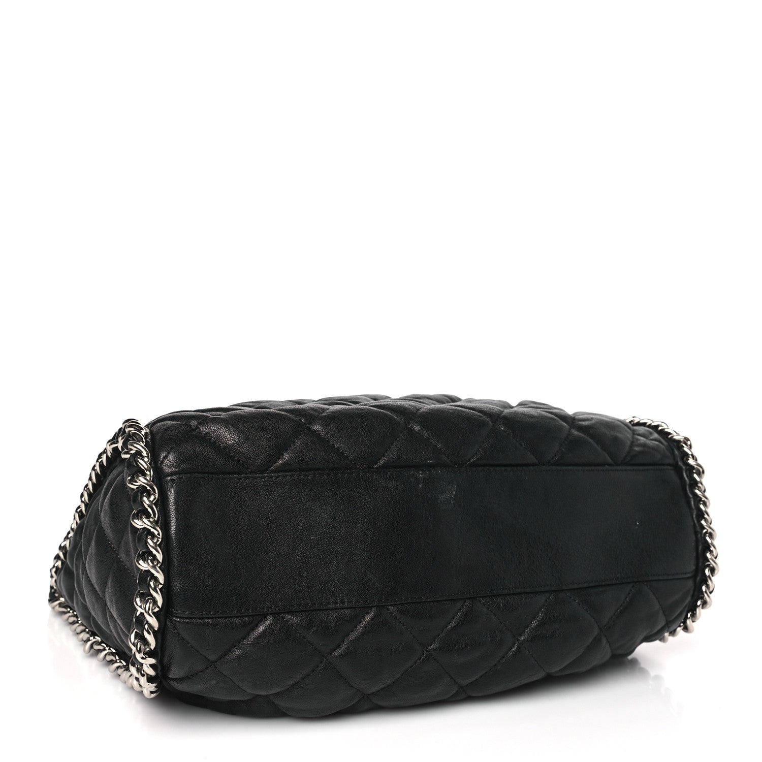 Chanel Washed Lambskin Chain Around Hobo Black 4 of 10