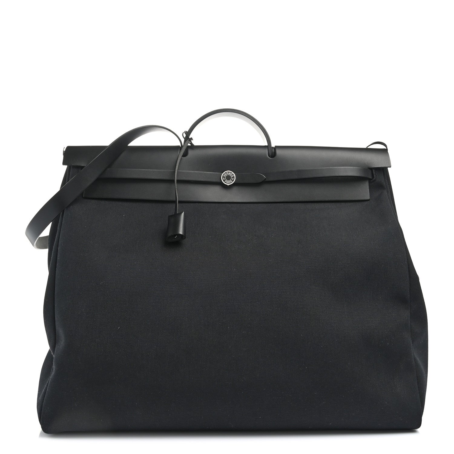Hermes Toile Vache Hunter Herbag Zip 50 MM Black 2 of 10