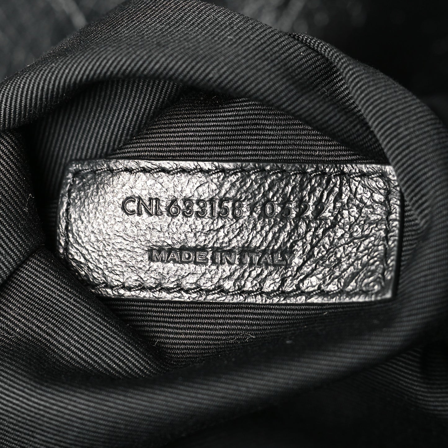 Crinkled Calfskin Matelasse Monogram Medium Niki Chain Satchel Black