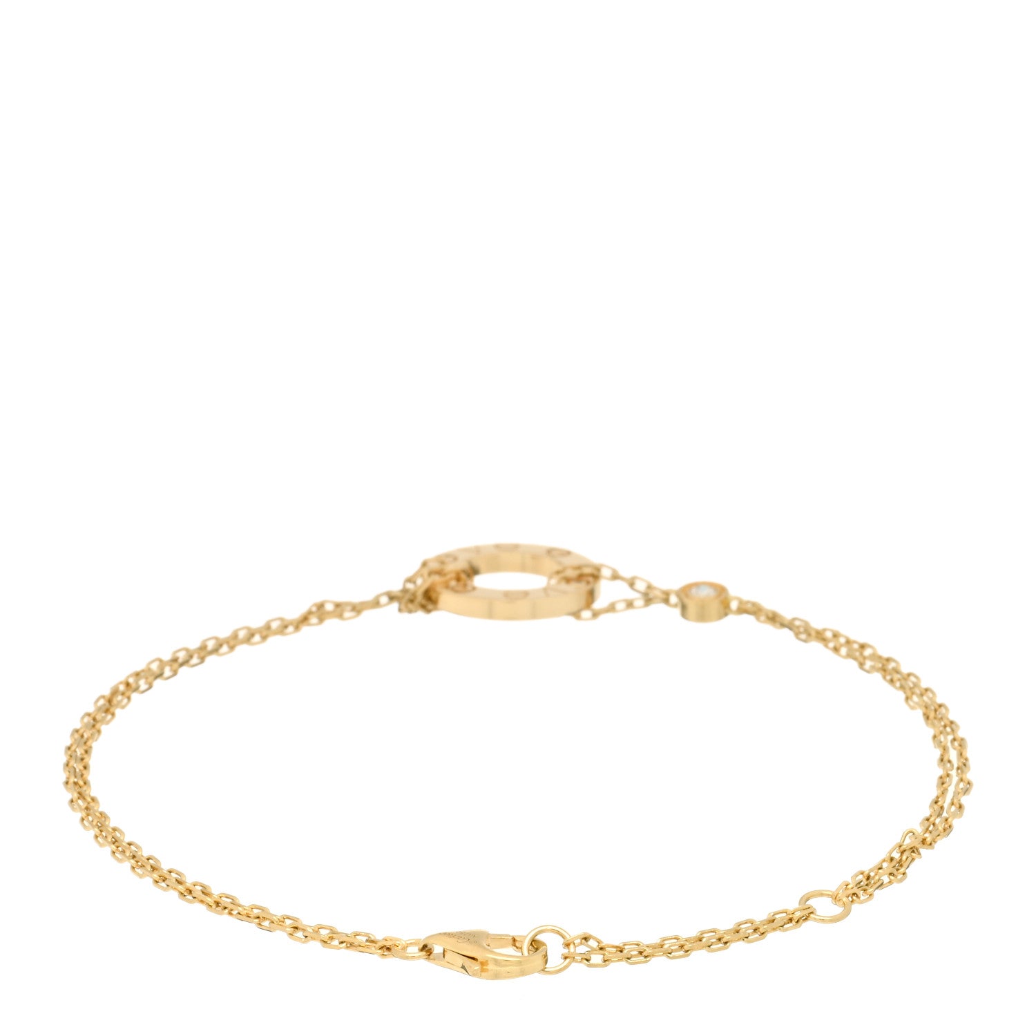 Cartier 18K Yellow Gold Diamond LOVE Bracelet 2 of 3
