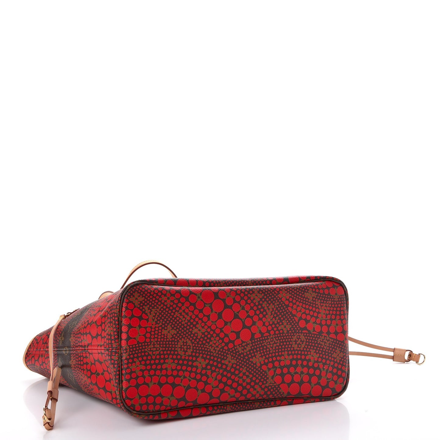 Monogram Kusama Waves Neverfull MM Red