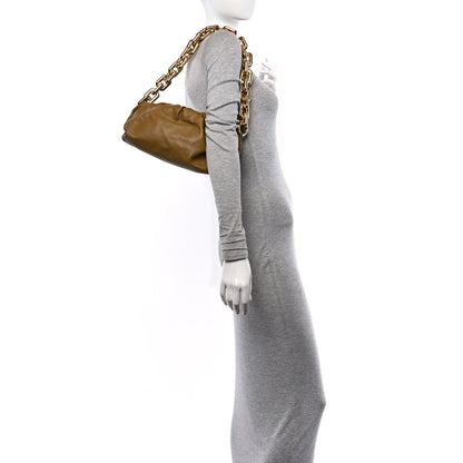Bottega Veneta Calfskin The Pouch Chain Cammello 2 of 10