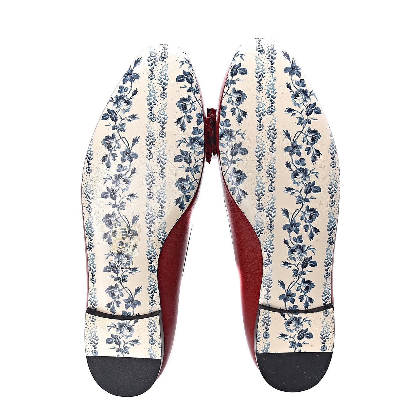 Malaga Kid Elaphe Yva Ballet Flats 38 Hibiscus Red