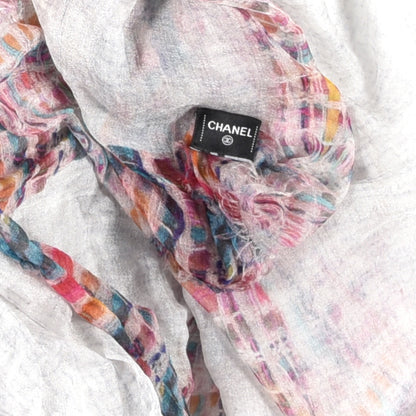 Chanel Cashmere Silk CC Stole Multicolor 3 of 3