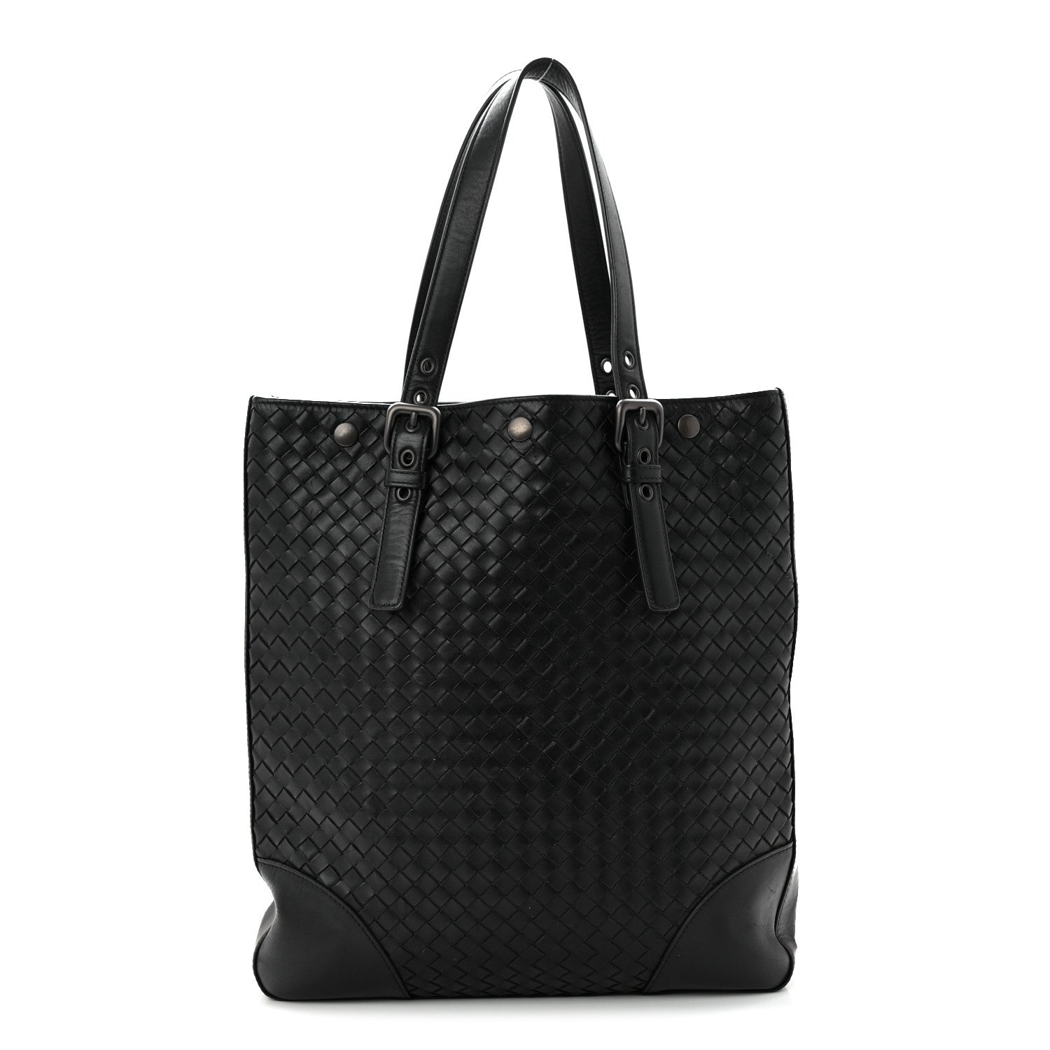 Bottega Veneta Nappa Intrecciato Light Calf Shopper Tote Black 1 of 10