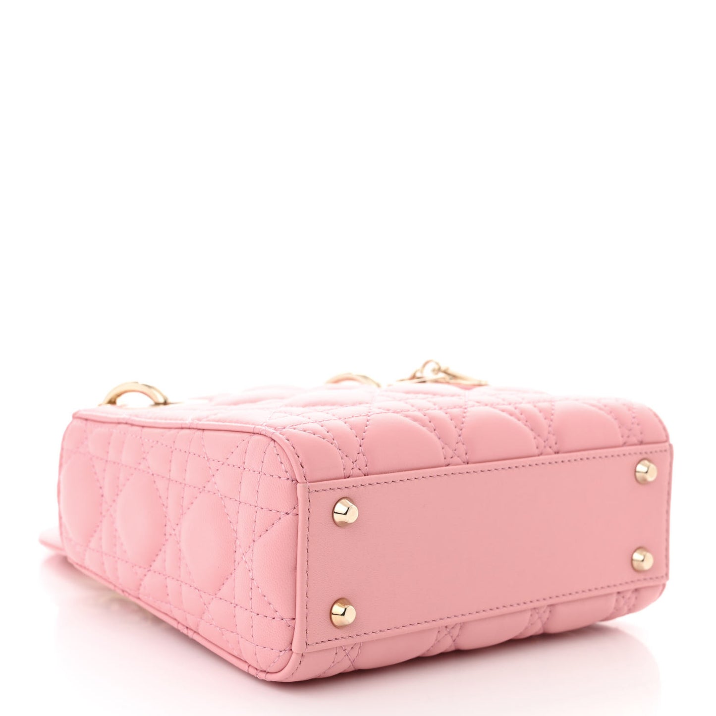 Lambskin Cannage Mini Lady Dior Light Pink