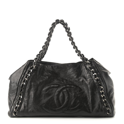 Chanel Glazed Caviar East West Modern Chain Tote Black 1 of 16