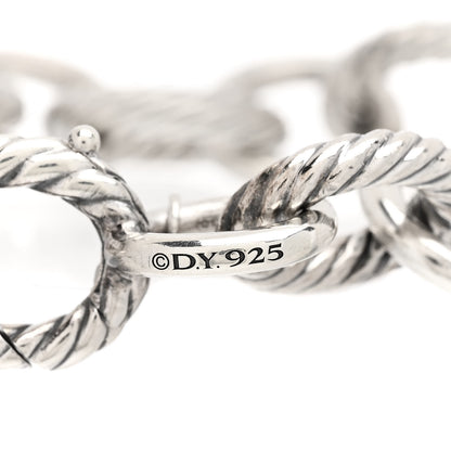 David Yurman Sterling Silver 12mm Large Oval Link Bracelet 4 of 4