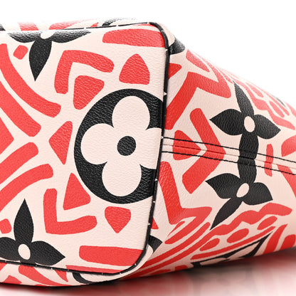 Louis Vuitton Monogram Giant Crafty Neverfull MM Creme Rouge Black 11 of 11