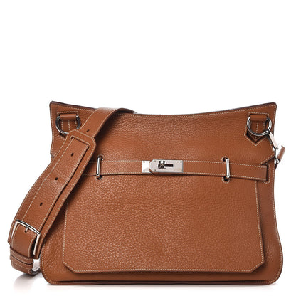Hermes Taurillon Clemence Jypsiere 34 Gold 1 of 8